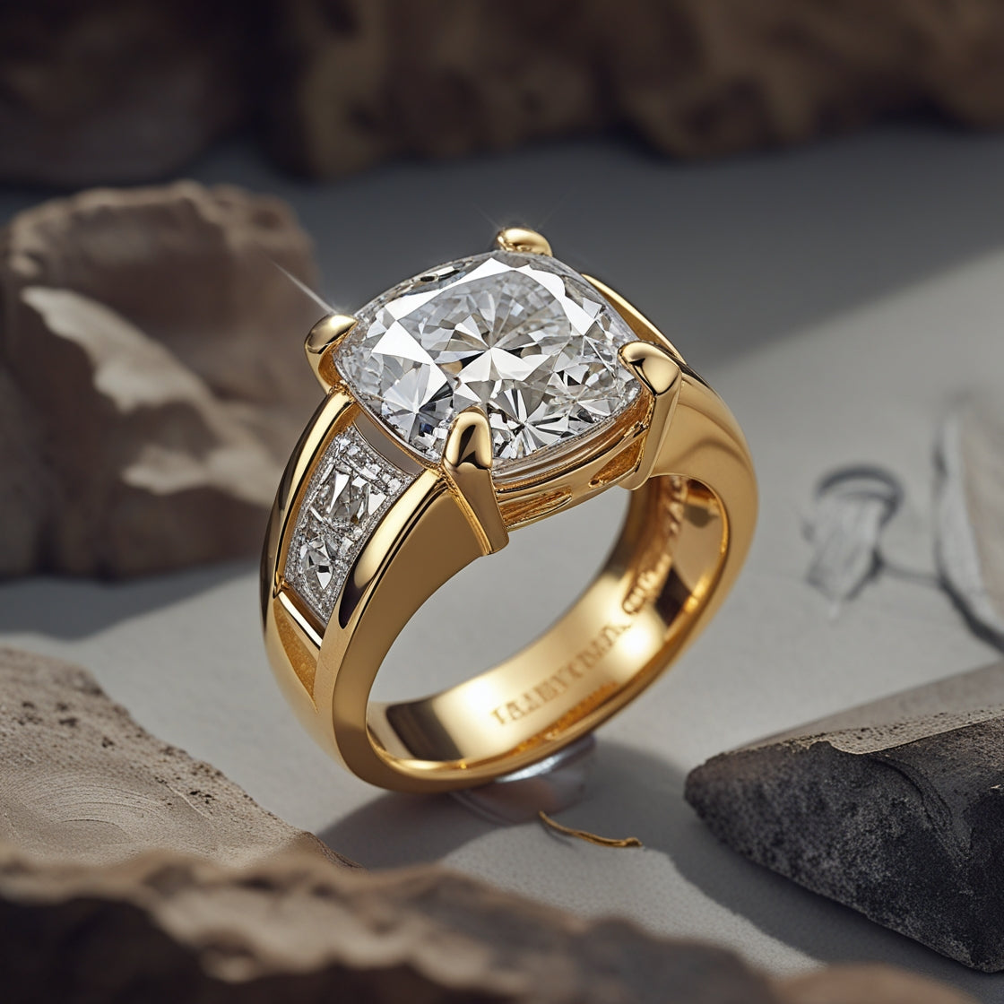 The Luminous Cushion Zirconia Ring